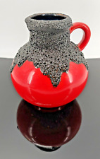 Roth Keramik Vase Fat Lava Rot