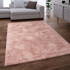 Teppich Wohnzimmer Kunstfell Shaggy Hochflor Waschbar In Waschmaschine Soft Uni 