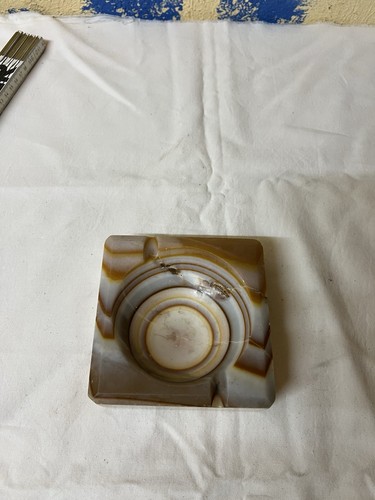 Vintage onyx aschenbecher - onyx,
