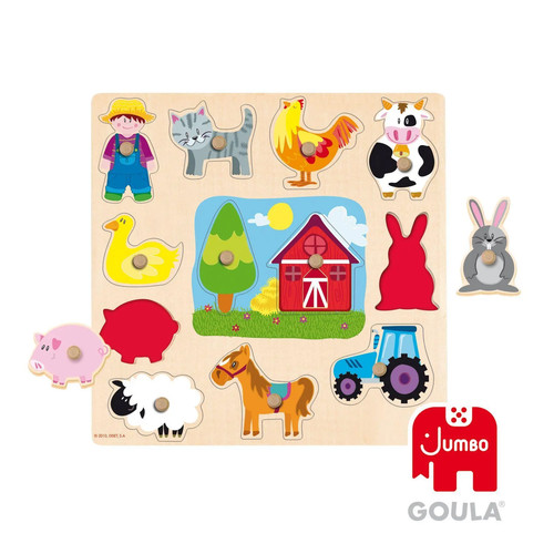 Goula holzpuzzle silhouetten - goula,