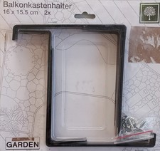 2er-Set Balkonkastenhalter