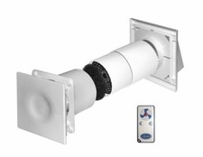 125 mm Einzelraum Wärmerückgewinnungskit mit Fernbedienung Abzieher Lüfter Haube