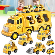 7 in 1 Baufahrzeuge Spielzeug