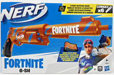Hasbro® Nerf Fortnite 6-SH  Revolver Pistole mit 6 Elite Darts 6-Dart Trommel 8+