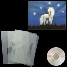 Schablone Einhorn  Airbrush