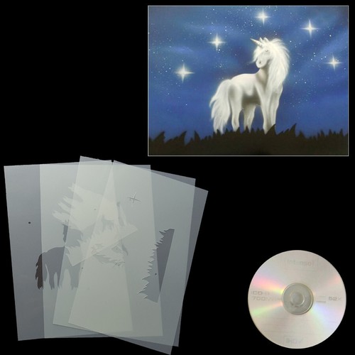 Schablone einhorn airbrush - schablone,