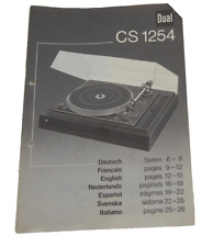 Anleitung: DUAL 1254, Original-Anleitung von DUAL, DUAL TKS 55E