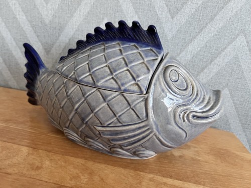 Keramik fisch terrine - keramik, 33cm