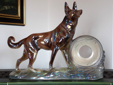 antik Schäferhund Figur
