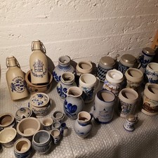 STEINGUT KONVOLUT 32 TEILE - BIERKRUG - HUMPEN - KANNEN - PÖTTE - BIERFLASCHEN