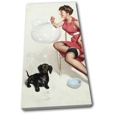 Vintage Girl Poster Sexy Retro