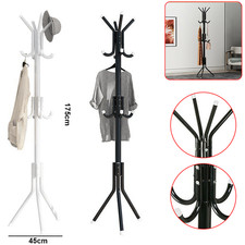 Garderobenständer Kleiderständer Kleiderstange Standgarderobe schwarz und weiß