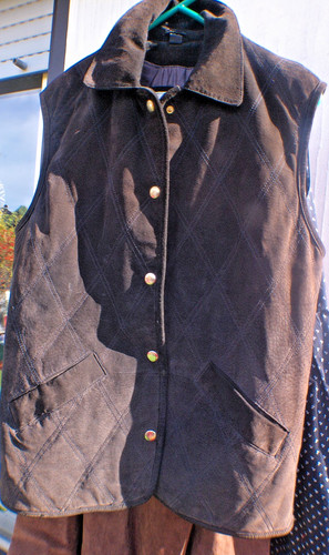 Vintage wildlederjacke weste - vintage, wildlederjacke/weste