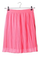 MANGO Faltenrock Damen Rock Gr. DE 34 pink Party-Look