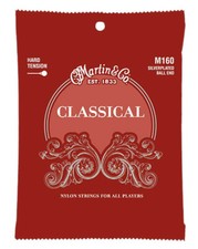 Martin M160 classic Nylon Saiten mit Ball End - hard tension für Konzertgitarre