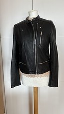 Zara ECHTLEDER BIKER Leder Jacke BLOGGER Gr. L 38 40 - Neu