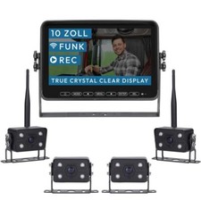 10" FUNK-Set ELEMENT WIRED PRO HD | 4 Kameras | 25 Meter | 140°