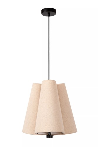 Pendelleuchte stoff beige - stoff,