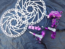 ✅Hope Tech 3 E4 Bremsen Bremsenset Lila 203mm Rotoren M4 E4 X2 V2 Shimano XT XTR