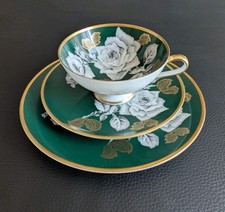 1959 Wächter Thomas Rosenthal Sammeltasse Sammelgedeck Gold Grün Blumen Rosen
