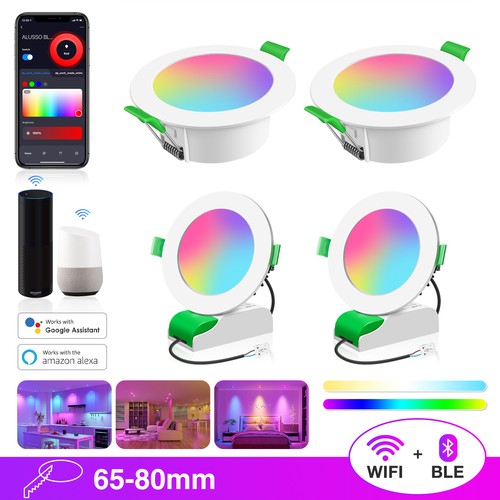 80mm rgb led einbaustrahler - rgb,
