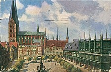 Ansichtskarte Schleswig-Holstein Luebeck Lübeck 1906