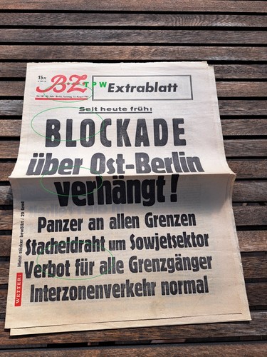 Mauerbau extrablatt zeitung - mauerbau,
