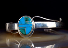 Armreif Silber 925 Türkis Indianer Armspange Sterlingsilber USA - zauberhaft 