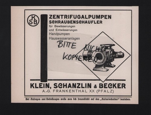 Frankenthal werbung 1928 - frankenthal,,