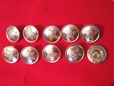 10 x CA UDSSR Sowjetunion Uniformknöpfe Militärknöpfe 22 mm (Stern),NW (#6)