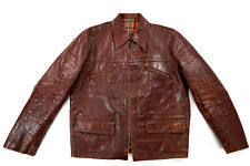 HERCULES Vintage US Carcoat Pferdeleder Worker Lederjacke  46 S