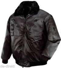 schwarze Pilotenjacke  Herren - Größe L ( 52/54) mehr Auswahl in unserem Shop