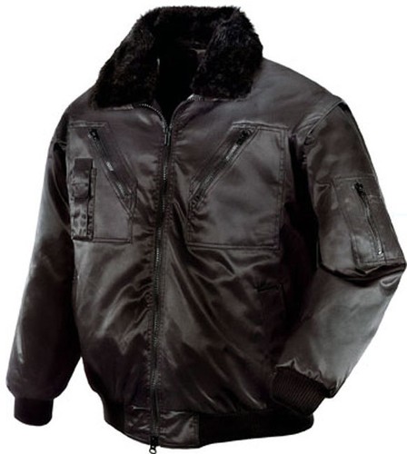 Schwarze pilotenjacke - schwarze,
