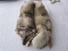 Fuchspelz Stola Kragen silber