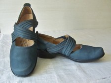 "ROMIKA" Gr. 40 bequeme Halbschuhe/Sandalen Nubuk-Leder blau wenig getragen