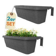 2er Set Blumen Kasten Balkon