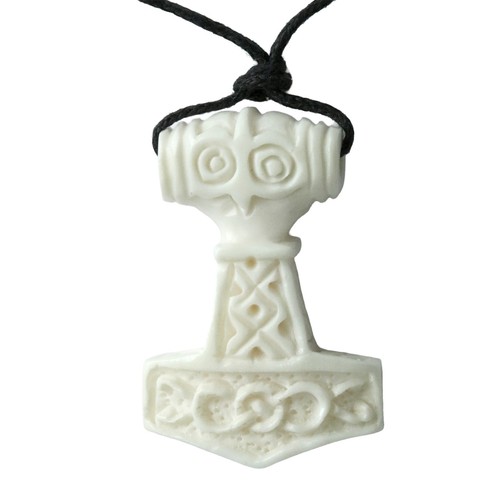 Mjolnir amulett anhänger bone - amulett,