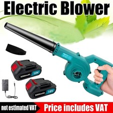 Elektrisches Akku Luftgebläse 21V Garten Schnee Staub Laubsauger Staubsauger 2 Akku