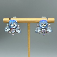 Elegante Blumen Ohrstecker aus Swarovski® Kristall Damen Geschenk Neu