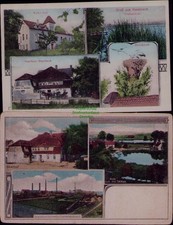 163664 2 AK Gasthof Haselbach bei Altenburg S.-A.  Braunkohlenwerk Tonwarenfabri