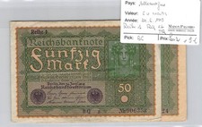 2 Geldscheine Deutschland - 50