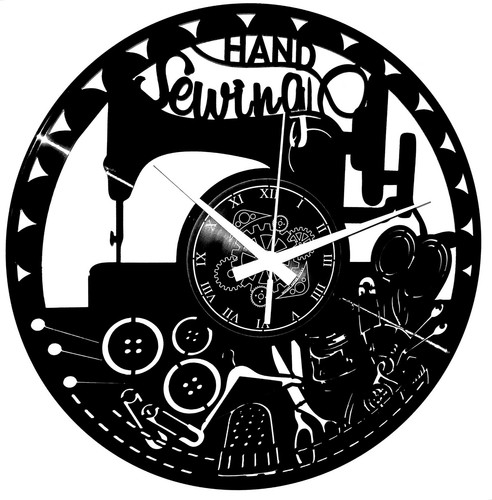 Vinyl wanduhr nähen - vinyl,