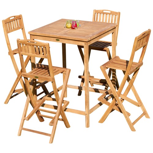 Xxl bar set teak - bar-set, bartisch