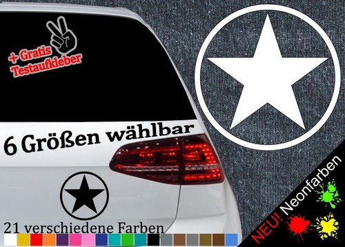 Stern aufkleber mit kreis - stern,