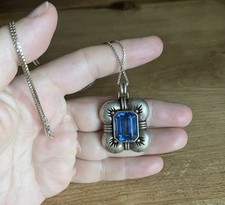 Silber 835 Spinell Anhänger &