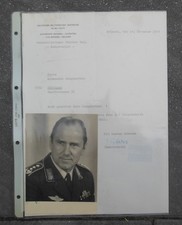 Signierte Portrait Foto