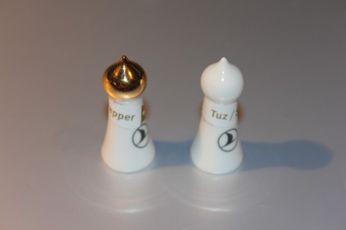 Mini porzellan salz und - salz,