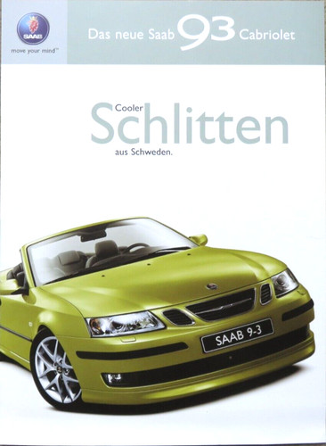 Saab cabriolet prospekt - saab,
