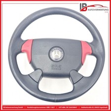 Lenkrad Leder Schwarz Rot