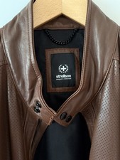 Strellson Lederjacke perforiertes Lammleder 4XL - Größe 62